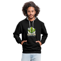 Your Green Friend contrast hoodie