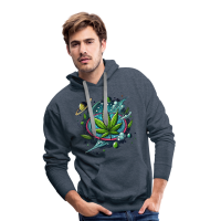 Ανδρικό Premium Hoodie - Cannabis Galaxy