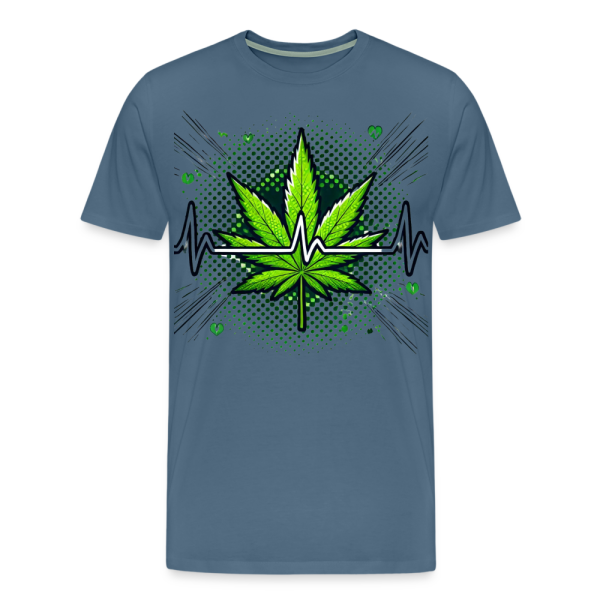 Ανδρικό Premium T-Shirt - Weed Heartbeat