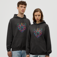 Unisex Hoodie - Psychedelic Leaf